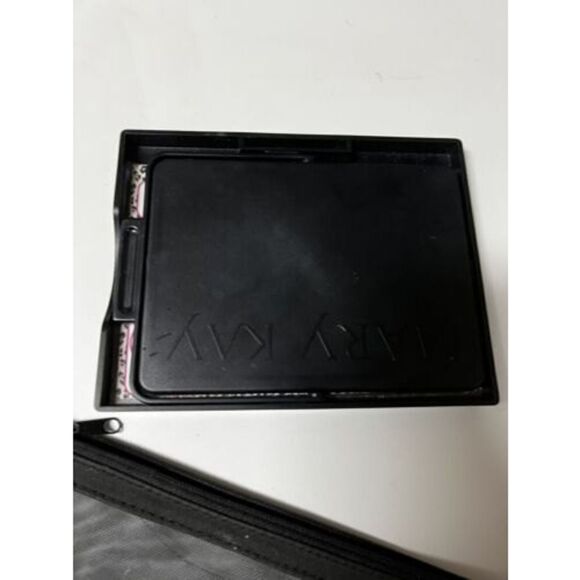 CIK) New Mary Kay Black Foldable Travel‎ Mirror Stand Zippered Bag Consultant - Picture 7 of 8